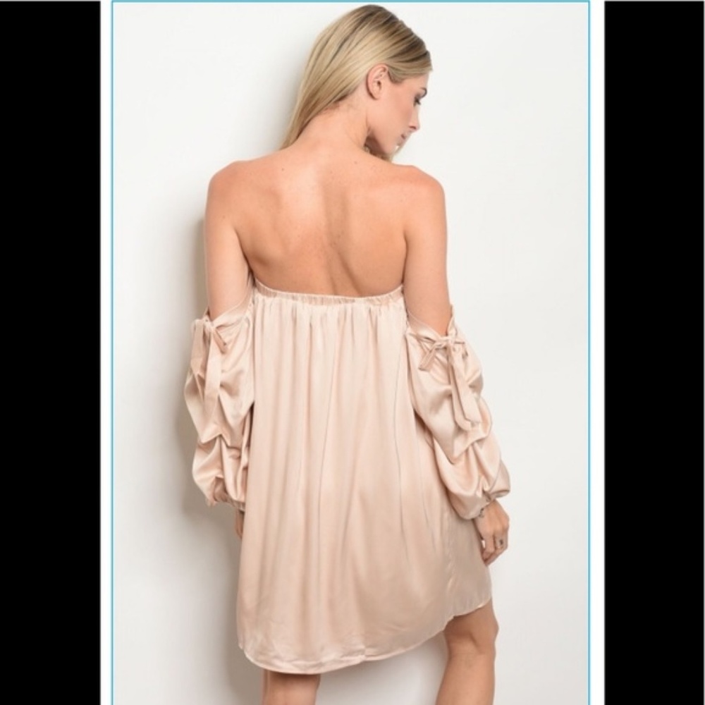 Womens Love Riche ivory strapless dress size L - Picture 2 of 2